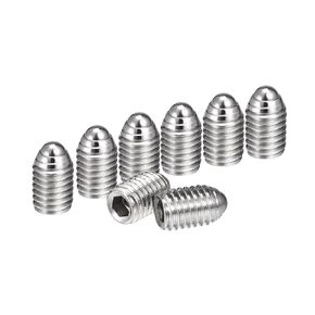 uxcell Ball Point Set Screws, M8 x 12mm 304 Stainless Steel Metric Spring Hex Socket Screw 8pcs