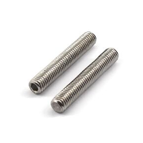 20Pcs M8x40 304 Stainless Steel Hexagonal Grub Screws Cup Point Hex Socket Set Screws