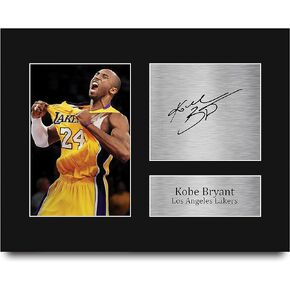 HWC Trading Kobe Bryant Los Angeles LA Lakers Gifts USL Printed Signed Autograph Picture for Basketball Memorabilia Fans - US Letter Size