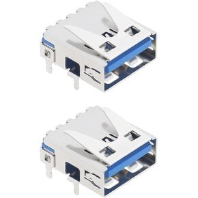 The Lord of the Tools 2Pcs Console USB Port Connector Replacement Compatible with PS5 Game Console USB Charging Port Electrical Accessories Metal
