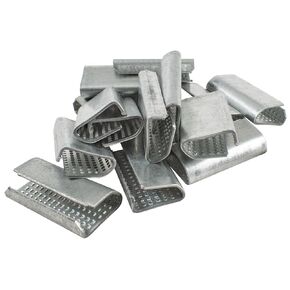 Heavy Duty Serrated Seals for Polyester Strapping - 1/2" & 5/8" - Pack of 100 (1/2")