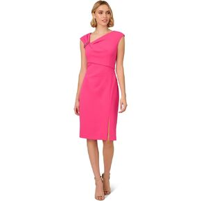 Adrianna Papell Women's Knit Crepe Short Dress