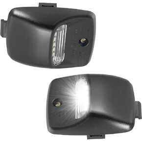 X AUTOHAUX LED License Plate Light Tag Lamp Assembly for Toyota Tacoma 2005-2015 for Toyota Tundra 2000-2013 Full LED Rear Number License Plate Lamp White Light 2pcs