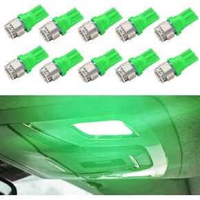 194 LED Bulbs Blue Super Bright 5th Generation, T10 LED Bulbs, DC 12V 168 LED Bulb Replacement for Car Interior Dome Map Door Courtesy License Plate Lights W5W 2825, Pack of 10
