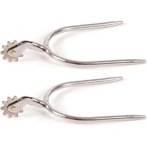 JackS 10471-LAD Ladies Chrome Plated Quick Slip on Spurs