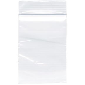 Plymor Zipper Reclosable Plastic Bags, 2 Mil, 2" x 3" (Case of 1000)