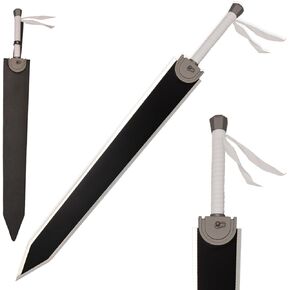 49" Anime Berserk Guts Sword Dragon Slayer Great Steel Sword with Carry Bag,Full Metal Full Tang Cosplay Prop,for Collection,Stage Performance