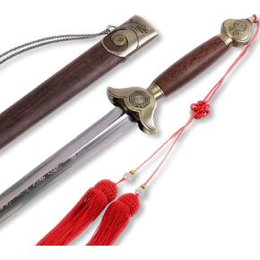 Chinese Eight Trigrams Tai Chi Sword Flexible with Free Carrying Case Blade Length 28" 30" 32"