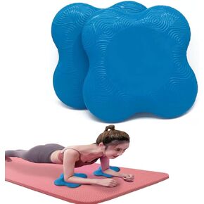 Yoga Knee Pad Support, Non Slip Cushion for Knees Thick Kneeling Pad, Soft Yoga Knee and Elbow Wrist Pads for Women/Men, for Kneeling Down, Workout, Pilates Exercise 2 Pack (Blue)