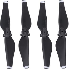 2Pairs Mavic Air Props Blade, CW CCW Quick Release Carbon Fiber Propeller Blades RC Drone Quadcopter Accessory for Mavic Air (White Stripe)
