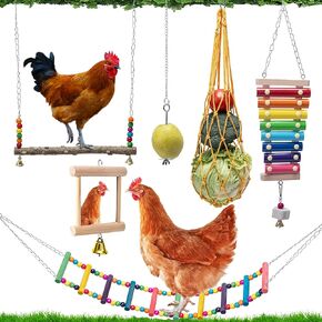 ألعاب الدجاج - مجموعة ألعاب الدجاج بتصميم مضحك للعبور - مواد عالية الجودة، سهلة التركيب للدجاج in Kuwait