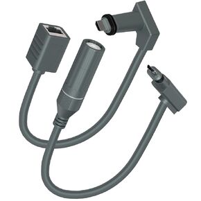 LUCMO Starlink SPX Plug to RJ45 Adapters, Easy Install Waterproof Starlink Cable RJ45 Female Connectors for Starlink Gen2 (Pair for Dish and Router)