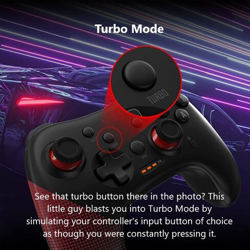 وحدة تحكم الألعاب السلكية Acer Nitro - تتميز بعصا التحكم ولوحة الاتجاه وزر Turbo وأزرار الحركة وأضواء مؤشر LED - متوافقة مع أجهزة Windows وAndroid in Saudi Arabia