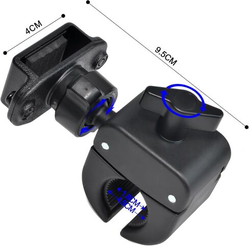 HYSHIKRA Bike Walkie-Talkie Mount، E-Bike Bike Scooter Radio حامل شماعات لـ Baofeng UV5R Motorola Talkabout Kenwood Yaesu Midland CB راديو محمول in Kuwait