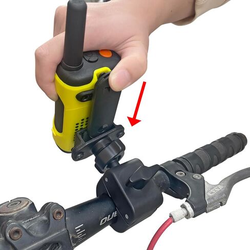 HYSHIKRA Bike Walkie-Talkie Mount، E-Bike Bike Scooter Radio حامل شماعات لـ Baofeng UV5R Motorola Talkabout Kenwood Yaesu Midland CB راديو محمول in Kuwait