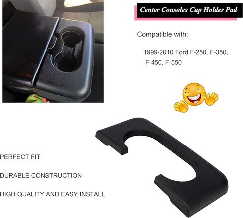 حامل أكواب وحدة التحكم المركزية متوافق مع Ford F250 F350 F450 1999-2010 حامل أكواب وحدة التحكم المركزية مسند الذراع، ملحقات وحدة التحكم المركزية (رمادي) in Saudi Arabia