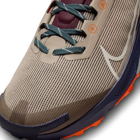 Nike Kiger 9 Men's Trail Running Shoes (DR2693-200, Khaki/Deep Jungle/Safety Orange/Sea Glass) Size 12 in Saudi Arabia
