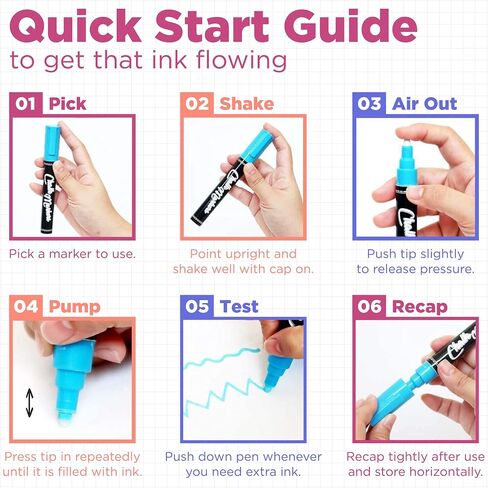 Extra Fine Tip Chalk Markers - (1mm Tip, Pack of 40) Neon, Pastel & Metallic | Erasable Liquid Chalk Pens for Chalkboard, Blackboard, Window, Labels, Bistro, Glass - Wet Erase Markers Fine Point in Saudi Arabia