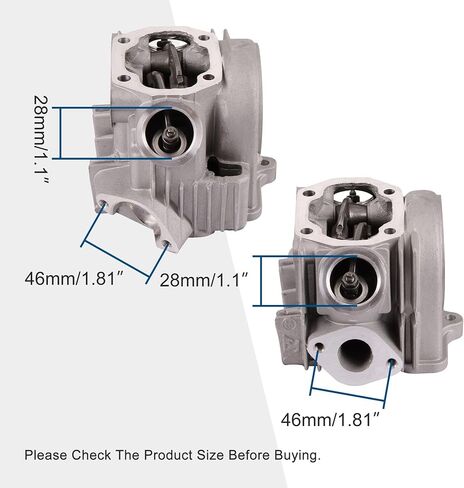 GOOFIT 47mm Cylinder Head Assembly for 4 Stroke 70cc ATV Go Kart Scooter Dirt Bike in Saudi Arabia