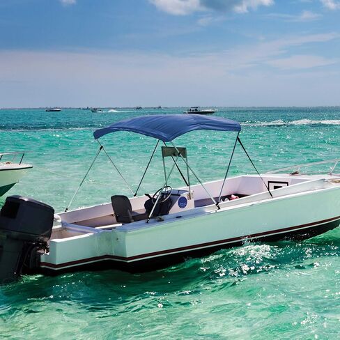 Budge 2 Bow Bimini Top Kit (Width 52"-59") (Height 52") (Length 65"), Multiple Colors in Saudi Arabia