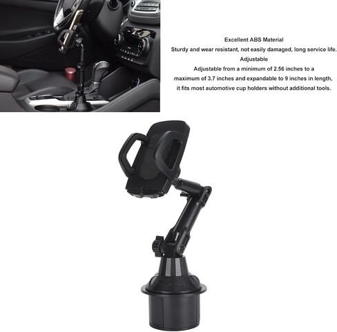VBESTLIFE Car Cup Holder Phone Mount, 360° Rotation Car Phone Cradle Universal Base, Compatible with 4.0-7.0 Inch Cell Phones, for GPS Devices in Saudi Arabia