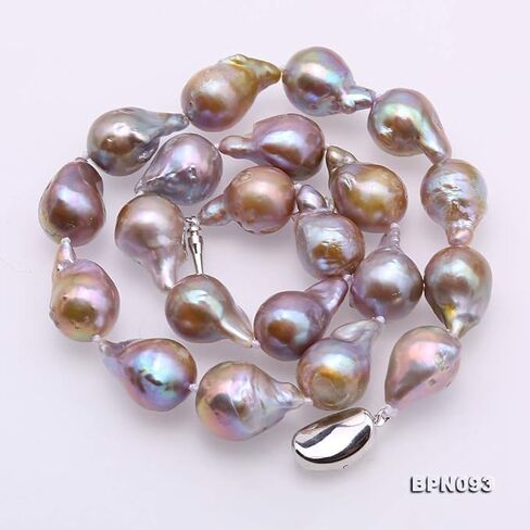 JYX قلادة اللؤلؤ AA + جودة 13-20 مللي متر الخزامى الطبيعي الباروك المياه العذبة مثقف اللؤلؤ قلادة للنساء 17 بوصة in Kuwait