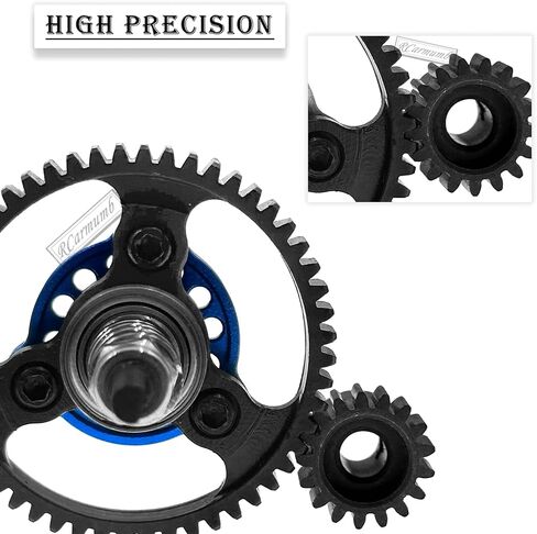 54T Spur Gear Upgrades Part for Slash Stampede Rustler 4X4（VXL）, Hardened Steel Slipper Clutch Eliminator 54T Spur Gear with Pinions Gears Set(15T 17T 19T) RC Upgrades,#6878,Navy Blue in Saudi Arabia