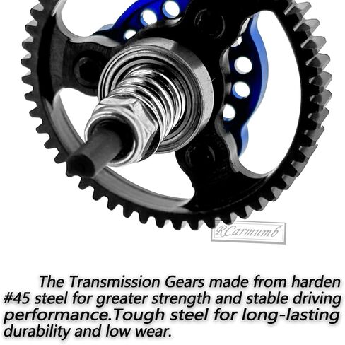 54T Spur Gear Upgrades Part for Slash Stampede Rustler 4X4（VXL）, Hardened Steel Slipper Clutch Eliminator 54T Spur Gear with Pinions Gears Set(15T 17T 19T) RC Upgrades,#6878,Navy Blue in Saudi Arabia