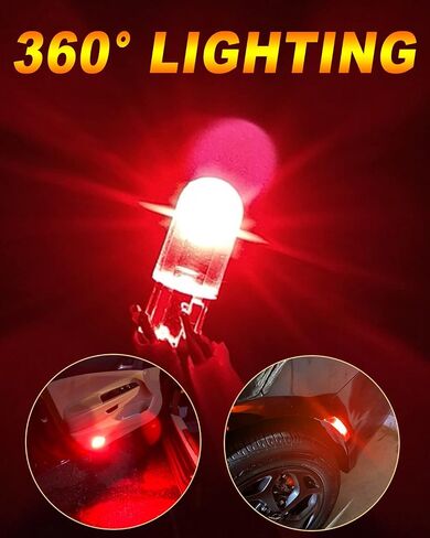 قاسم T3-1/4 لمبات قاعدة إسفين 2825 194 LED لمبة إضاءة السيارة فائقة السطوع T3.25 تحديث إسفين مصغر للسيارة/الدراجة النارية قبة داخلية/خريطة/لوحة ترخيص أضواء 12 فولت تيار مستمر (عبوة من 25، زيون أبيض) in Kuwait