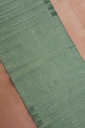Jaipur Art & Rugs Cotton Yoga Rug - Eco-Friendly Hand-Woven Thick Mat (24"x72"x5mm) for Everyday Fitness at Home - Comfortable & Extra-Long in Saudi Arabia
