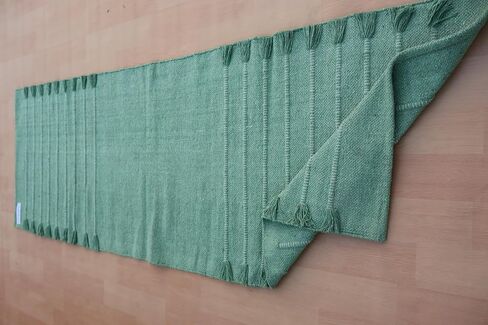 Jaipur Art & Rugs Cotton Yoga Rug - Eco-Friendly Hand-Woven Thick Mat (24"x72"x5mm) for Everyday Fitness at Home - Comfortable & Extra-Long in Saudi Arabia