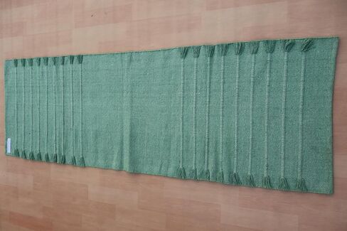 Jaipur Art & Rugs Cotton Yoga Rug - Eco-Friendly Hand-Woven Thick Mat (24"x72"x5mm) for Everyday Fitness at Home - Comfortable & Extra-Long in Saudi Arabia