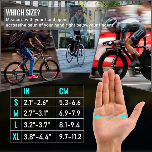 B-Forest Cycling Gloves/Bike Gloves Full Finger Road Bicycle Gloves for Men and Women Mountain Riding Gloves– Anti-Slip 5mm Gel Pad Shock-Absorbing MTB Motorcycle Gloves in Kuwait