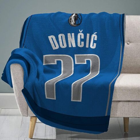 Sleep Squad Dallas Maviercks Luka Dončić 60" x 80" Rachel Plush Blanket – A NBA Throw in Saudi Arabia