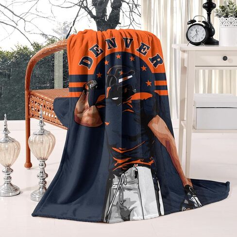 Generic Kansas City Classic Throw Blanket 50x60 Inch, Soft Flannel Football Blankets for Football Fans Gifts in Saudi Arabia