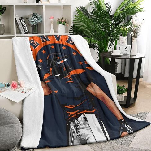 Generic Kansas City Classic Throw Blanket 50x60 Inch, Soft Flannel Football Blankets for Football Fans Gifts in Saudi Arabia