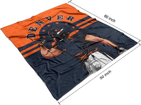 Generic Kansas City Classic Throw Blanket 50x60 Inch, Soft Flannel Football Blankets for Football Fans Gifts in Saudi Arabia