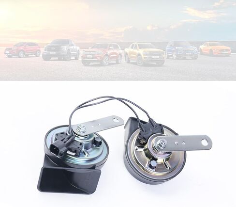 Ford Original Horn، Freeway Blaster High & Low Note Horn، طقم قرن الحلزون ثنائي اللون 12 فولت متوافق مع Ford 2002-2020 F150 E150 Escape، Fiesta، Fusion، Expedition، Ranger، Explorer، Focus، Mustang in Kuwait