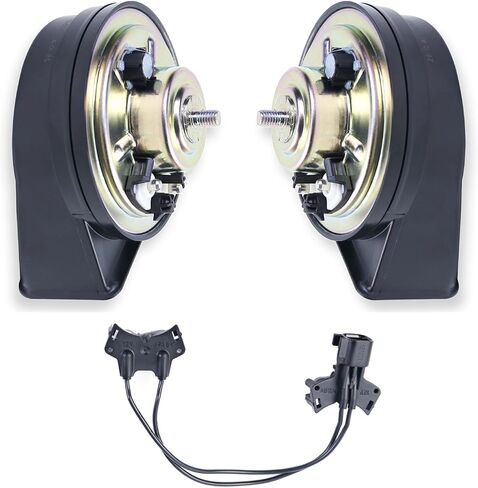 Ford Original Horn، Freeway Blaster High & Low Note Horn، طقم قرن الحلزون ثنائي اللون 12 فولت متوافق مع Ford 2002-2020 F150 E150 Escape، Fiesta، Fusion، Expedition، Ranger، Explorer، Focus، Mustang in Kuwait