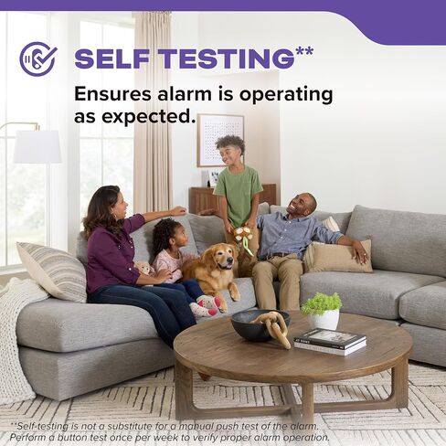 Kidde Hardwired Smoke & Carbon Monoxide Detector, 10-Year Battery Backup, Voice Alerts, Interconnectable LED Warning Light Indicators in Saudi Arabia