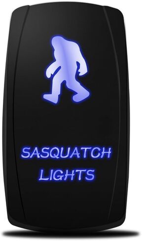 مفتاح تشغيل وإيقاف ليزر MicTuning ACSSB مع سلك توصيل، 5 دبابيس، 20 أمبير، 12 فولت، مصابيح LED، ضوء ساسكواتش، أزرق in Saudi Arabia