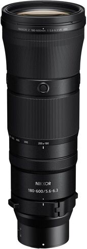 عدسة Nikon NIKKOR Z مقاس 180-600 مم وببؤرة f/5.6-6.3 VR (Nikon Z) (20117) + محول FTZ II + بطاقة ذاكرة سعة 64 جيجابايت + حقيبة ظهر + Monopod + قارئ بطاقات + برنامج Corel Photo + مجموعة مرشح + محفظة ذاكرة + المزيد in Saudi Arabia