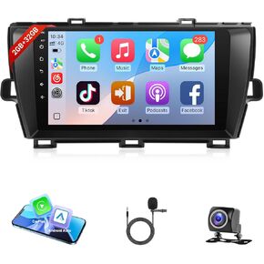 Leadfan Carplay for Toyota Prius 2010 2011 2012 2013 2014 2015 Car Radio, 9 inch Touchscreen Stereo for Prius Wireless Carplay Android Auto WiFi GPS Bluetooth FM SWC+Backup Camera(No JBL&Large Screen) in Kuwait