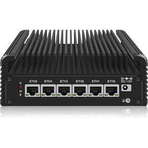 كمبيوتر جدار الحماية StoneStorm 2.5 جيجابت بدون مروحة، 6 منافذ i226-v LAN، كمبيوتر صغير Pentium Gold 8505 5-core 6-Threads، حتى 4.4 جيجا هرتز، يدعم العرض الثلاثي، 2 USB3.2 10 جيجابت في الثانية، Dual DDR4، M.2 NVMe*4، 2 SATA3.0 (8G/128G) in Kuwait