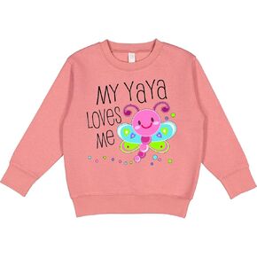Inktastic My Yaya Loves Me - سويت شيرت لطيف للأطفال الصغار على شكل اليعسوب in Kuwait