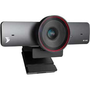 WYRESTORM Zoom Certified AI 4K Webcam, 8X Digital Zoom, 106° FOV, Auto Framing, Dual mics Noise Cancellation, USB Webcam Ideal for Meeting, Conference, Remote Education, HD Live Streaming in Saudi Arabia