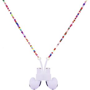 EGEN خرز بذور زجاجي ملون مغناطيسي مضاد للضياع، سلسلة سلسلة سلسلة لـ Airpods Pro1 2 3، 72 سم (خرز بذور زجاجية ملونة) in Kuwait