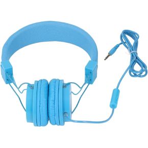 FOSA 3.5mm Wired Stereo Headphone with Mic, Adjustable Headband, Foldable for Music Calls Games, Compatible with PC Laptop Tablet Phone MP3 (White) in Kuwait