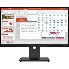 شاشة Lenovo ThinkVision T27-40 مقاس 27 بوصة عالية الدقة LED - 16:9/120 هرتز/IPS/WLED/USB Hub/Eclipse أسود (64A5MAT6US) in Kuwait