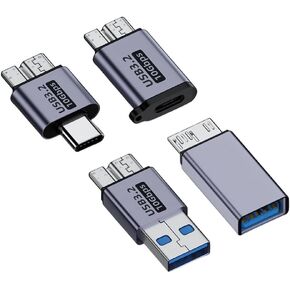 محول Micro B إلى USpB C من النوع C أنثى USpB-A أنثى ذكر لمحرك الأقراص الصلبة SSD الخارجي محول نقل البيانات قابس شحن جديد 2026 عالي لمكونات إلكترونية موثوقة in Kuwait